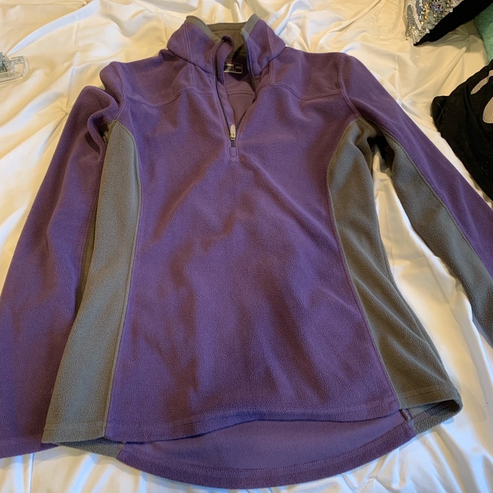 Half zip soft jacket
